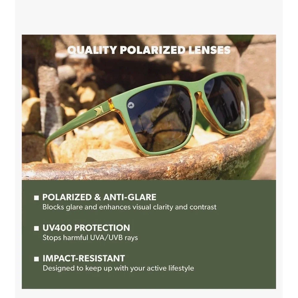 Knockaround Fast Lanes Sport Sunglasses Spearmint Red Sunset Polarized FSRS3176